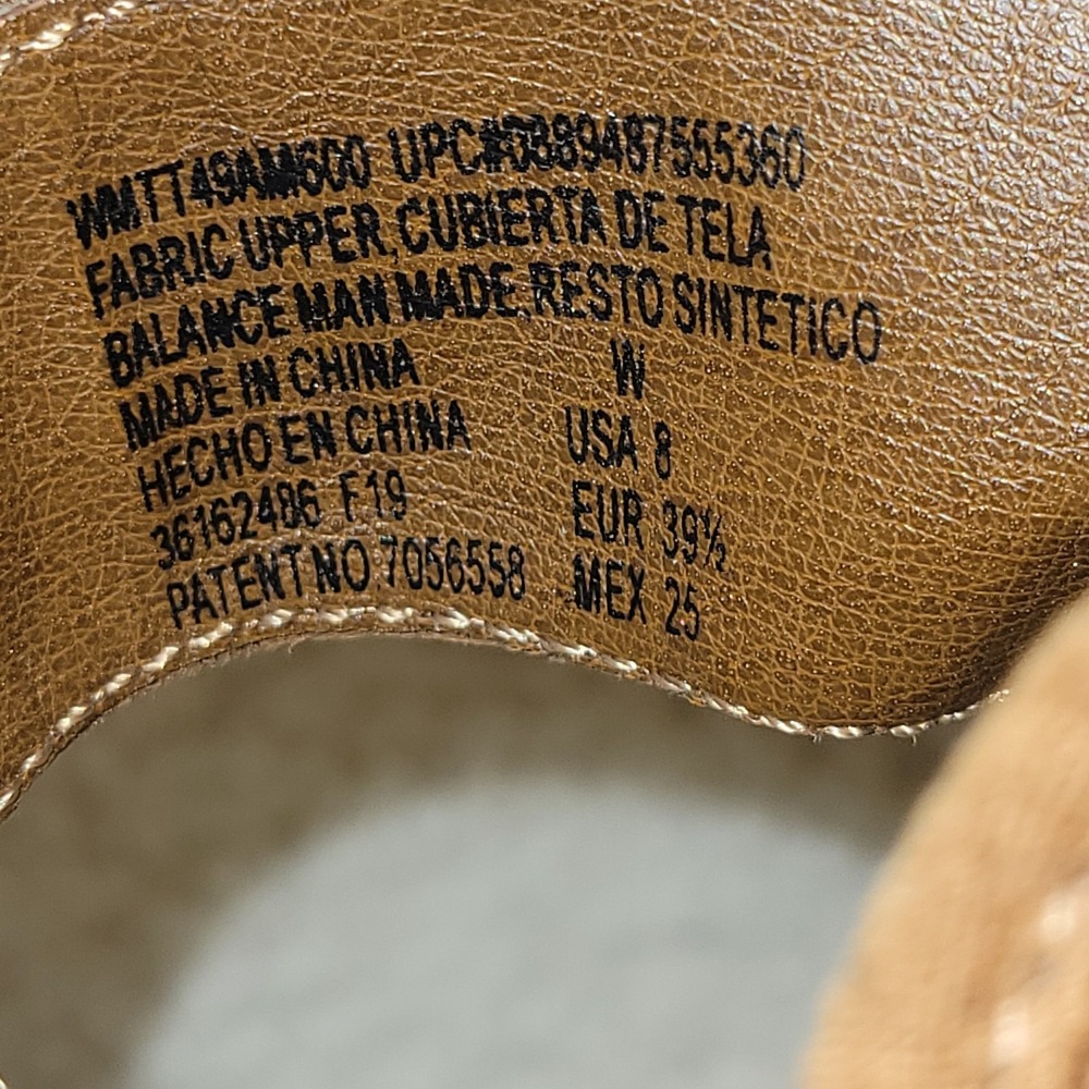 Time and Tru Tan Laser-Cut Open-Toe Block Heel Sandals - Picture 3 of 10